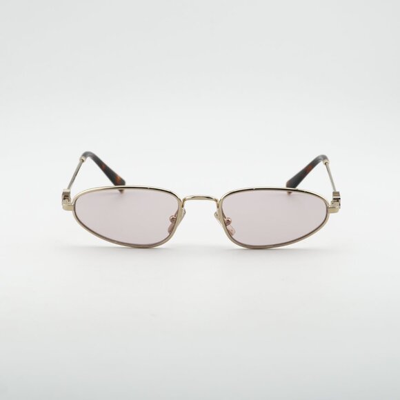 Miu Miu MUA52S ZVN4I0 Sunglasses Gold Cat Eye Frame, Pink Lenses main image 10
